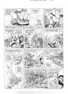 BARBE ROUGE : Planche originale 4 de BARBE ROUGE - Tome 28.  La flibusti�re du sans piti�